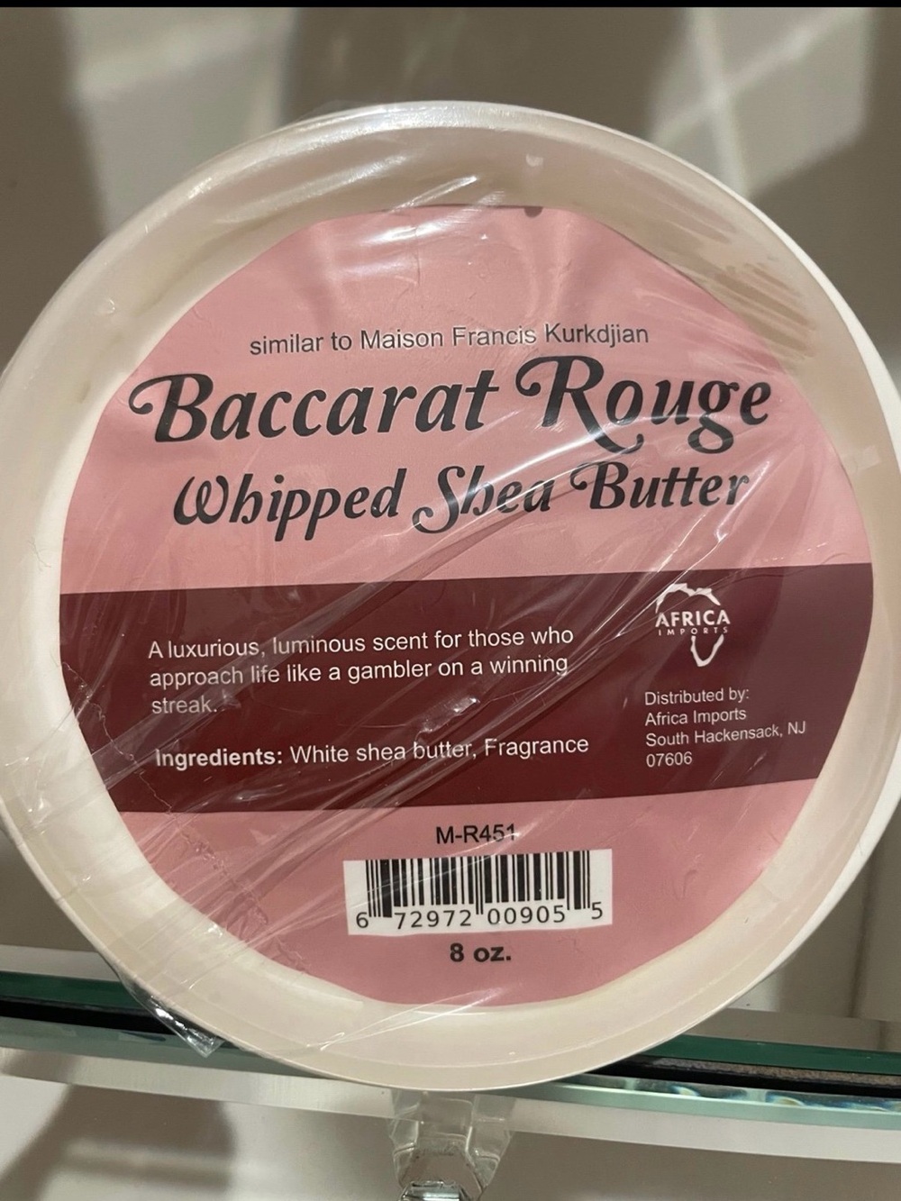 Baccarat Whipped Shea Butter - Pink and Burgundy